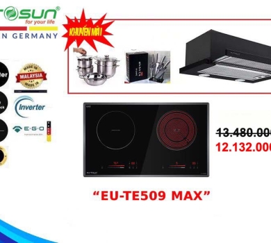 COMBO BẾP ĐIỆN TỪ ĐÔI EUROSUN EU-TE509MAX