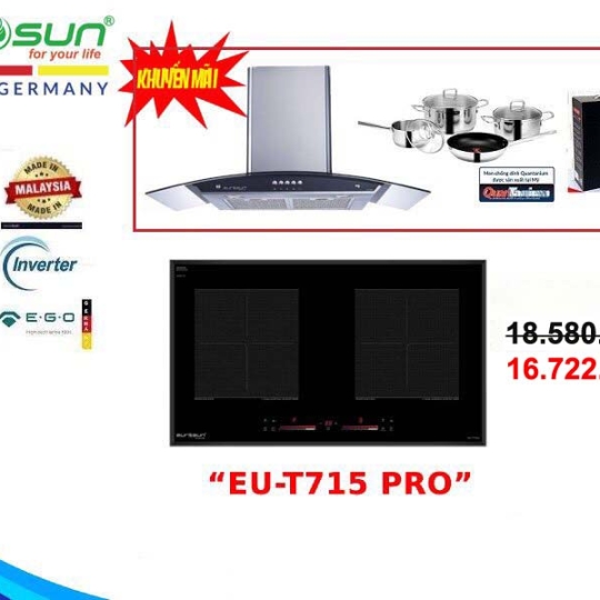 COMBO BẾP TỪ ĐÔI EUROSUN EU-T715PRO